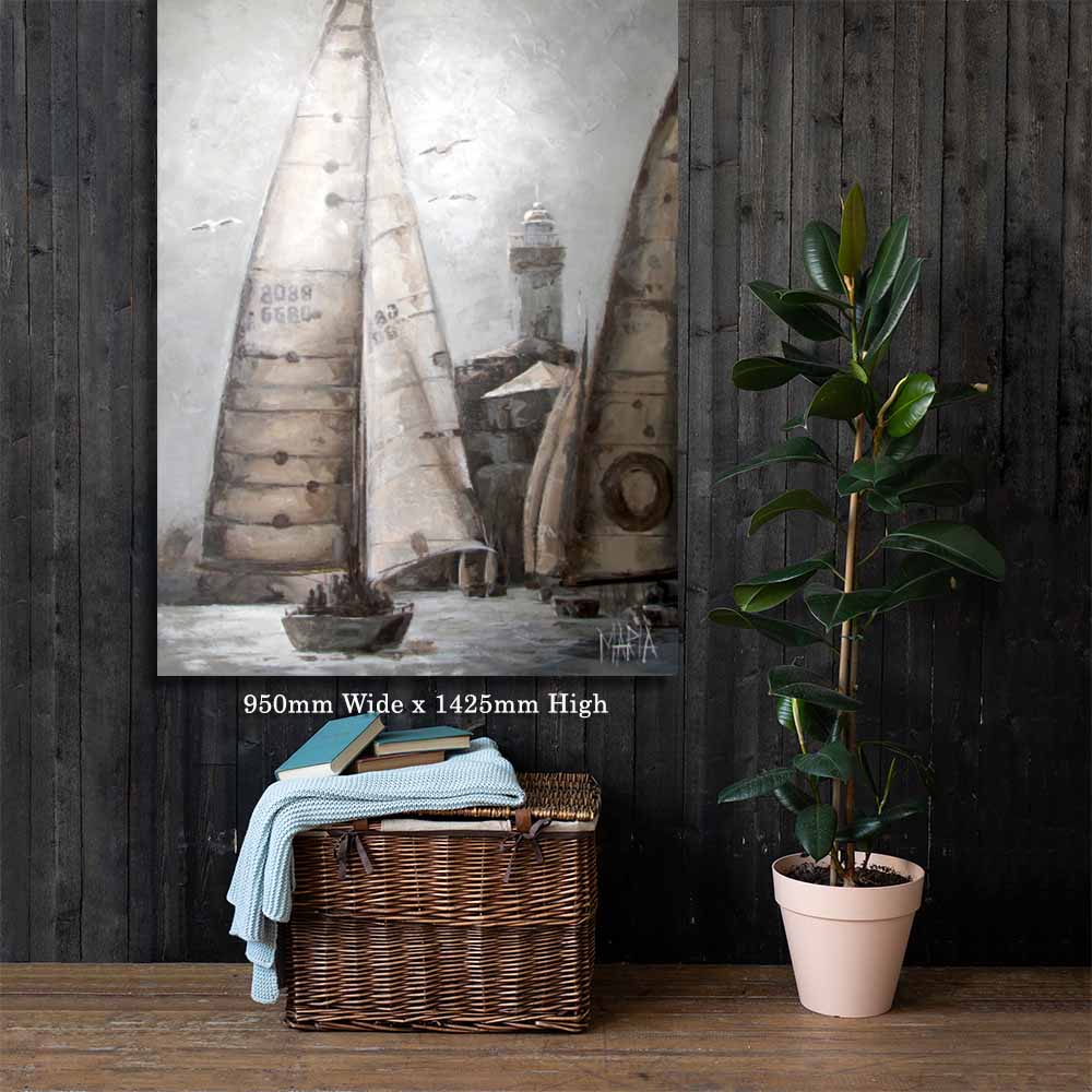 Seil bote  | Canvas Prints