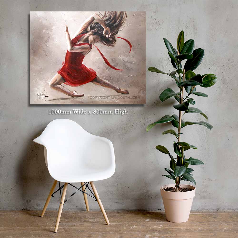 Lady in red | Canvas Prints