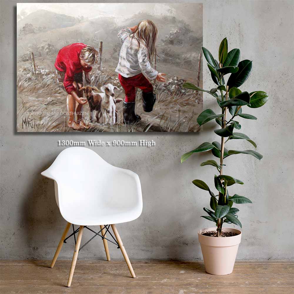 Die lammetjies | Canvas Prints