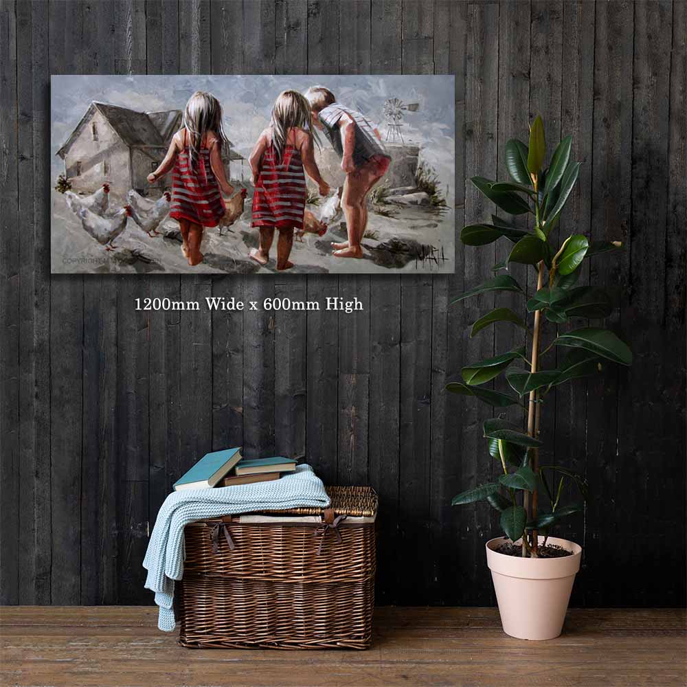 Looking for fresh eggs | Canvas Prints