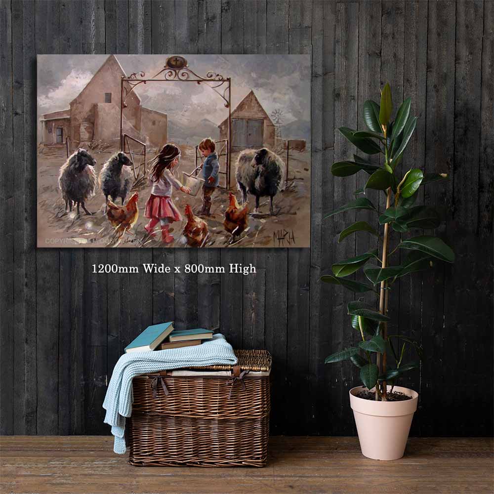 Early morning feeding | Canvas Prints