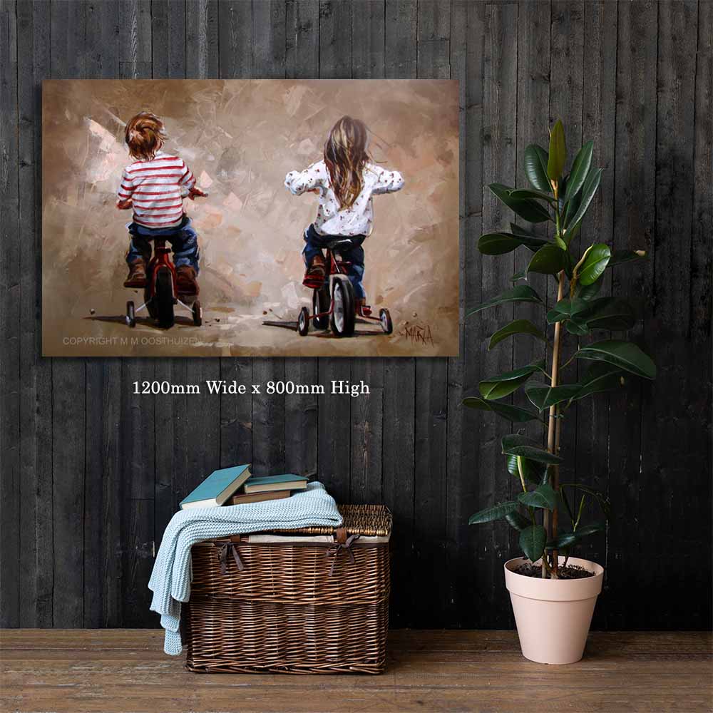 Tricycle race  | Canvas Prints