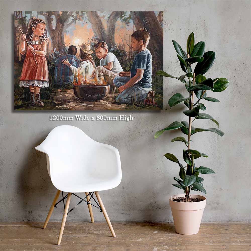 Smores en vuurvliegies  | Canvas Prints