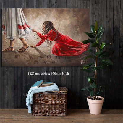 Touching the hem of Jesus | Canvas Prints