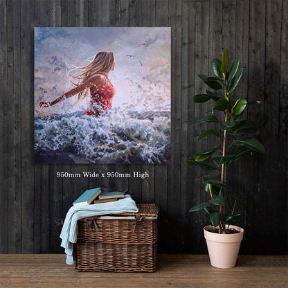 When I see a flood You see a Promise | Canvas Prints