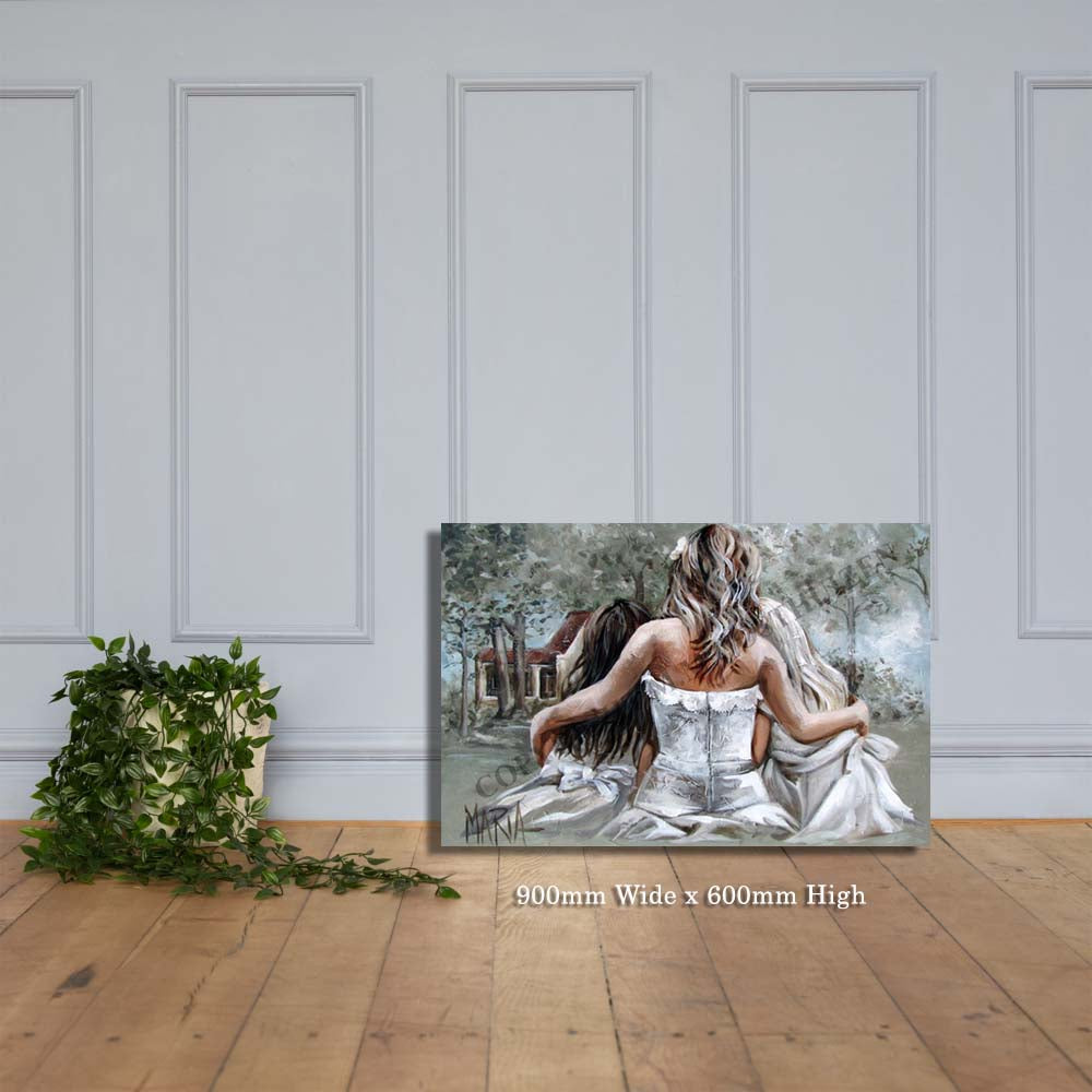 Ma en dogters - Canvas Prints