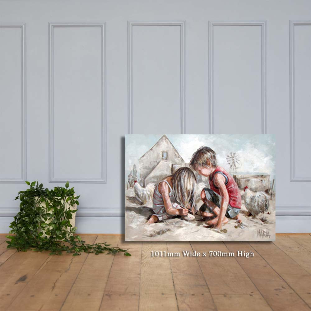 Ons skryf vir haar 'n klip briefie | Canvas Prints