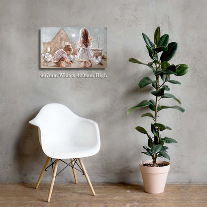 Moonlit nights (Oil) | Canvas Prints