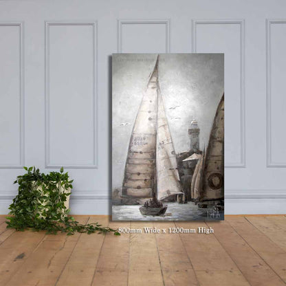 Seil bote  | Canvas Prints