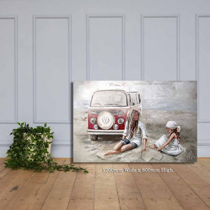 Beach parking | Canvas Prints