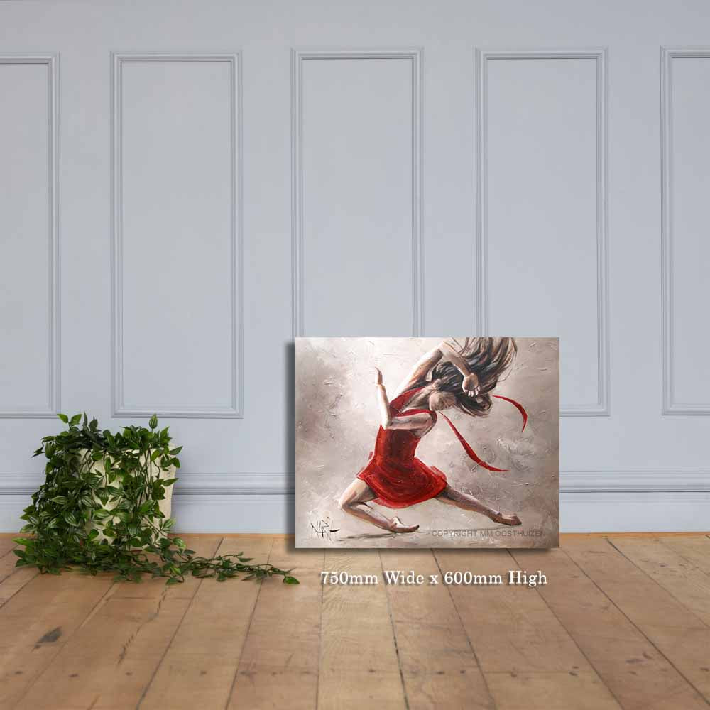 Lady in red | Canvas Prints