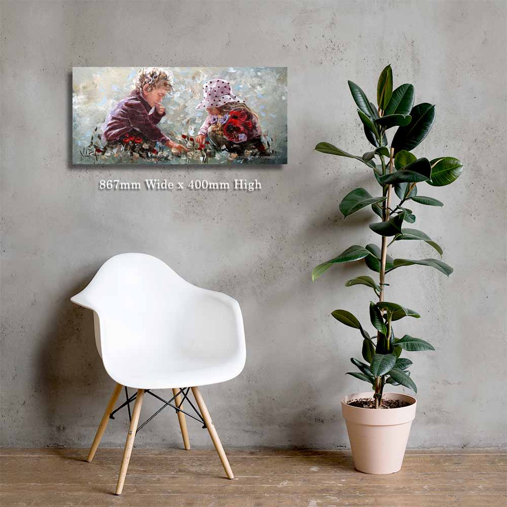 Blomme pluk  | Canvas Prints