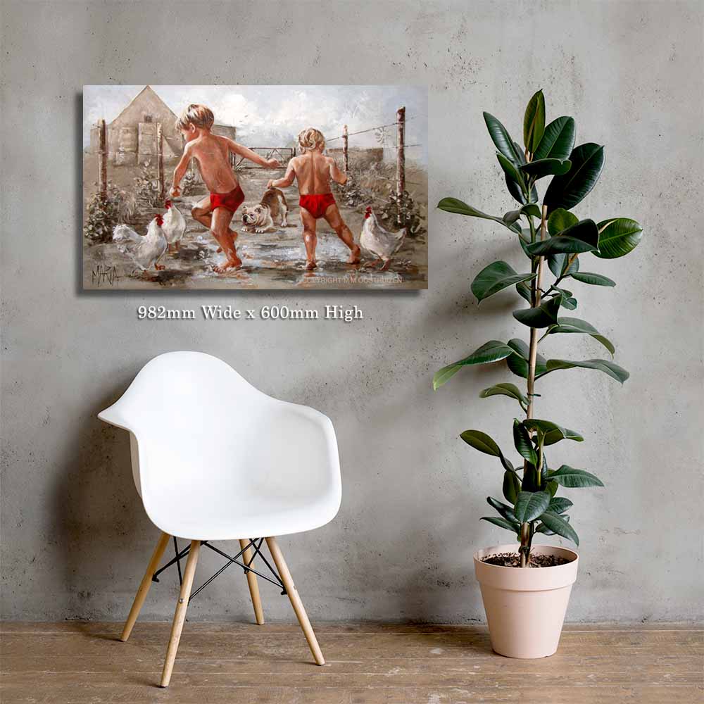 Speel in die reën | Canvas Prints