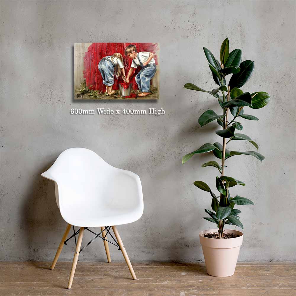 Kom ons verf hom rooi (Oil) | Canvas Prints