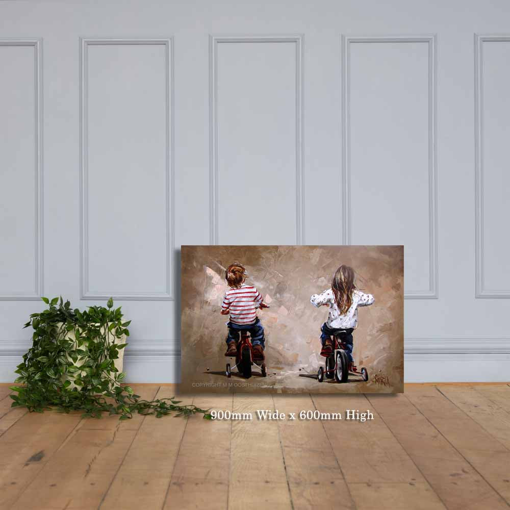 Tricycle race  | Canvas Prints