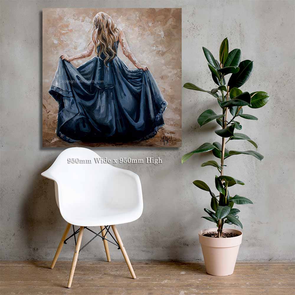 Lady in blue | Canvas prints