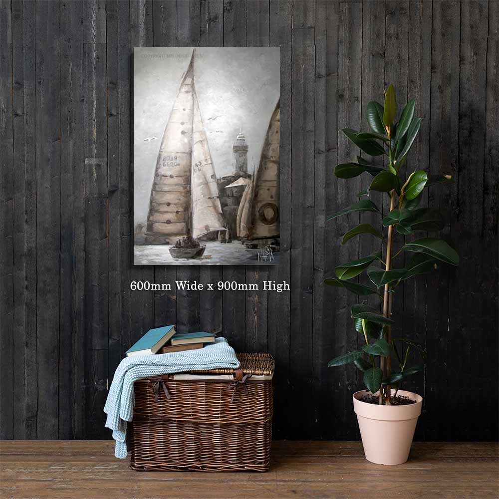 Seil bote  | Canvas Prints