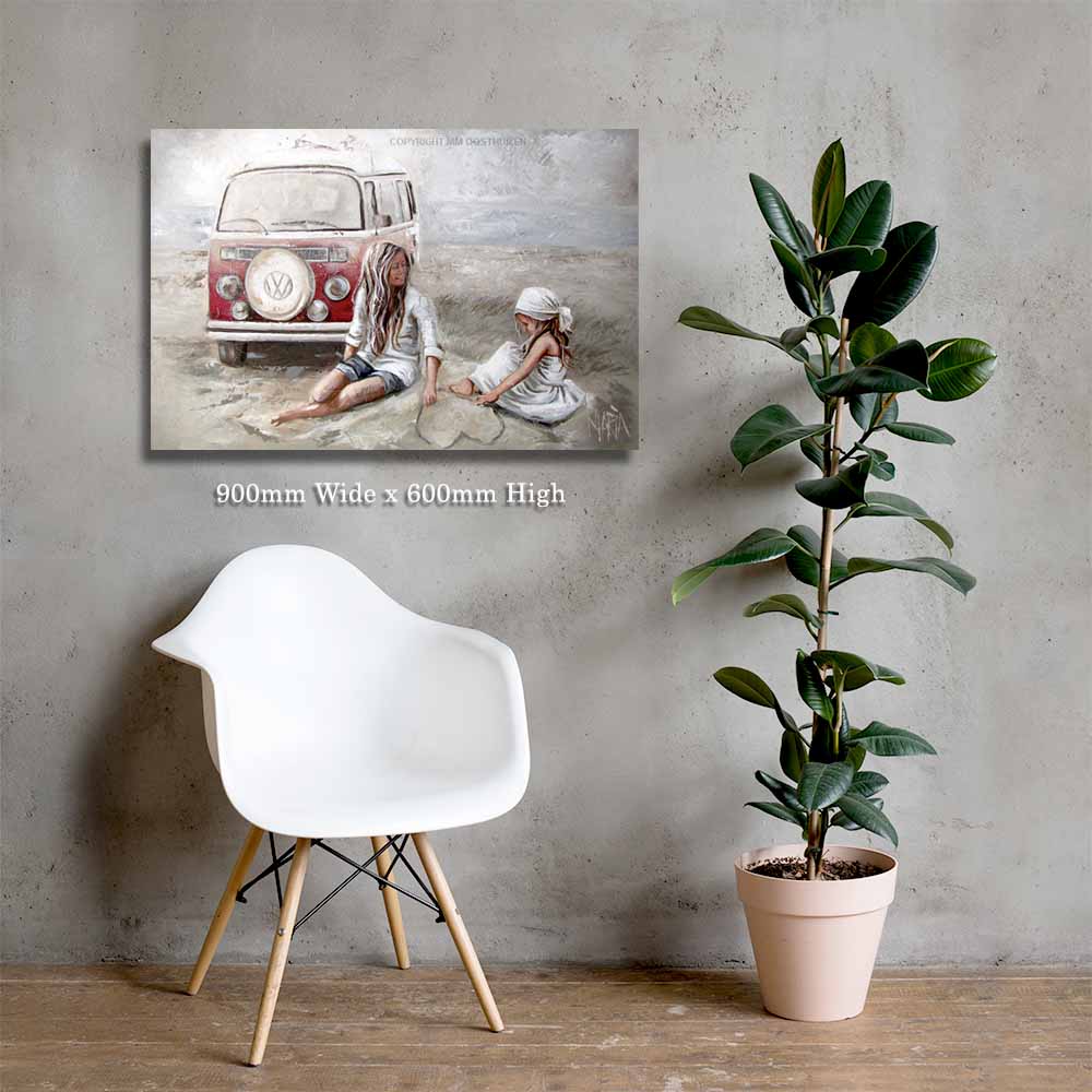 Beach parking | Canvas Prints