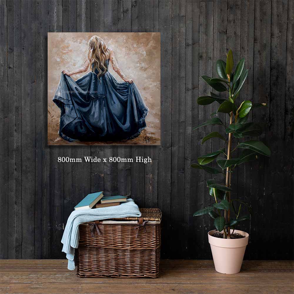 Lady in blue | Canvas prints