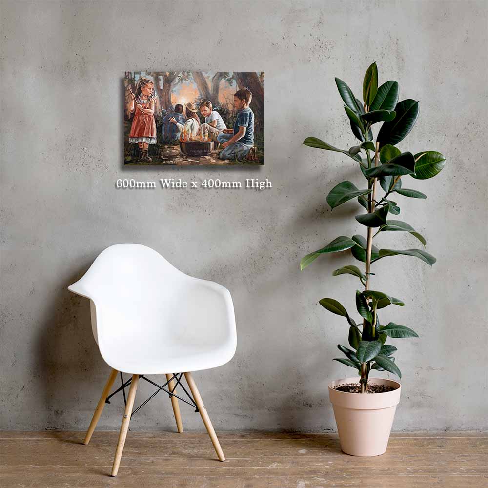 Smores en vuurvliegies  | Canvas Prints