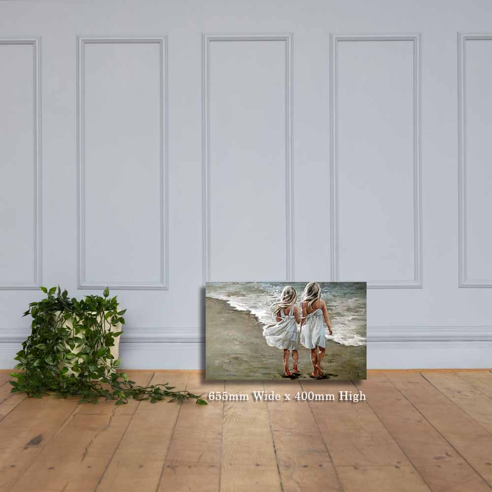 Long walk on the beach | Canvas Prints