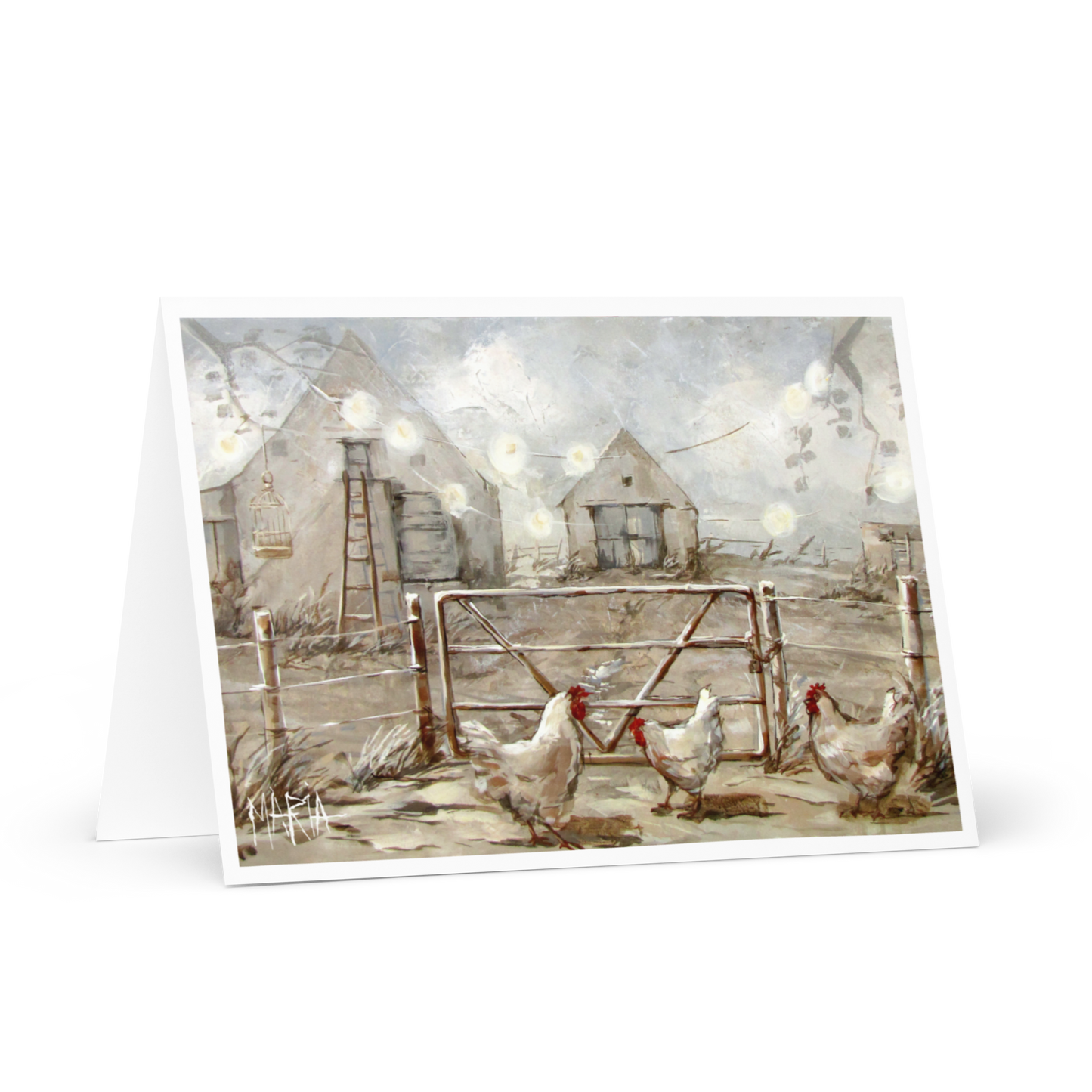 Old farm houses | Greeting Card