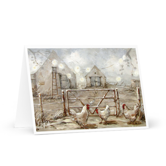 Old farm houses | Greeting Card