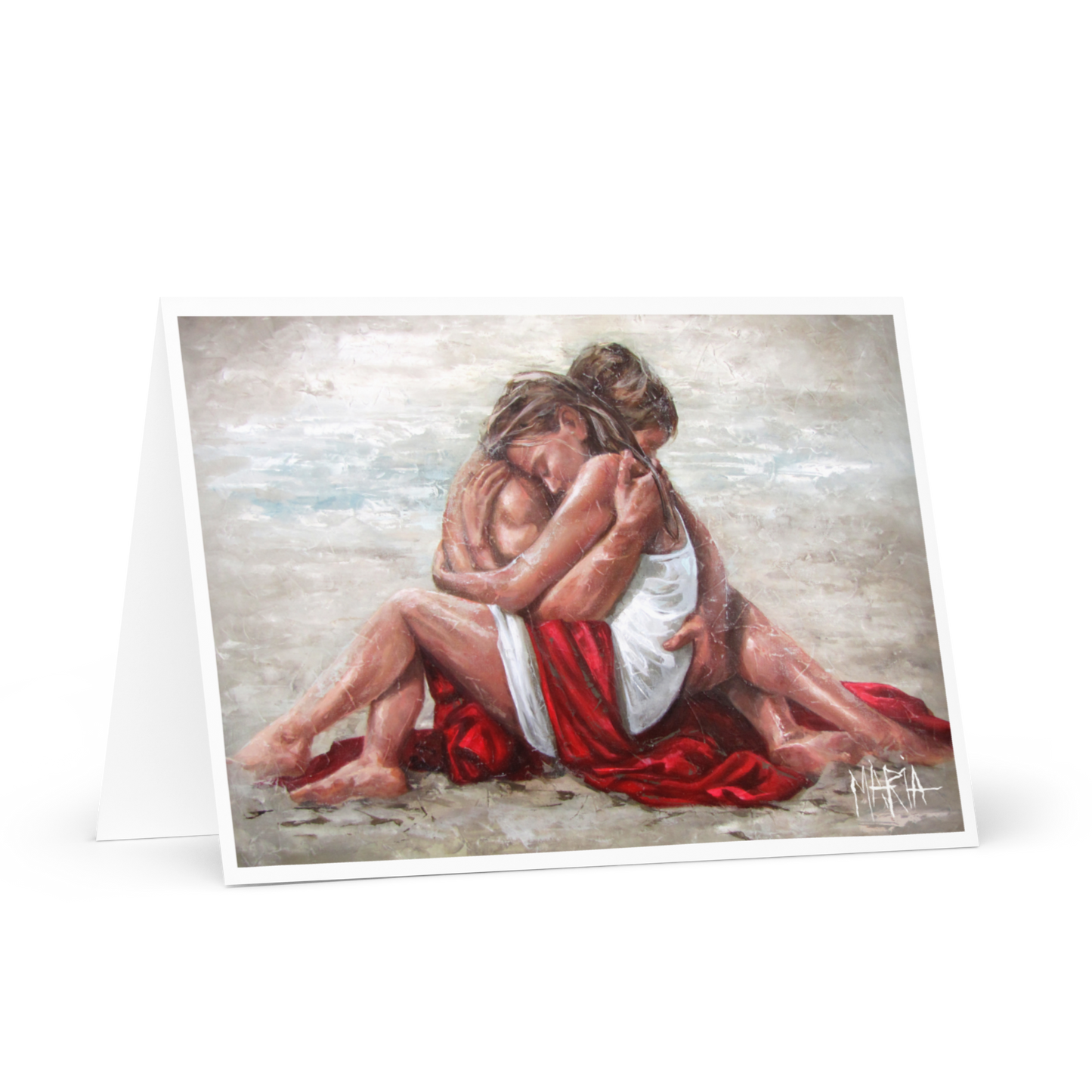 In his arms | Greeting Card