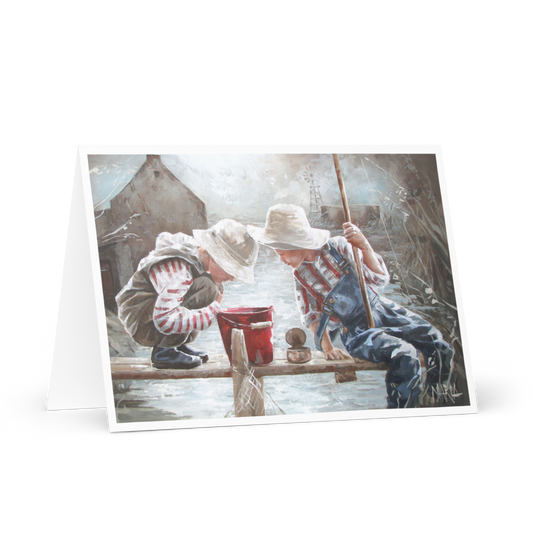 Fishing at the river | Greeting Card