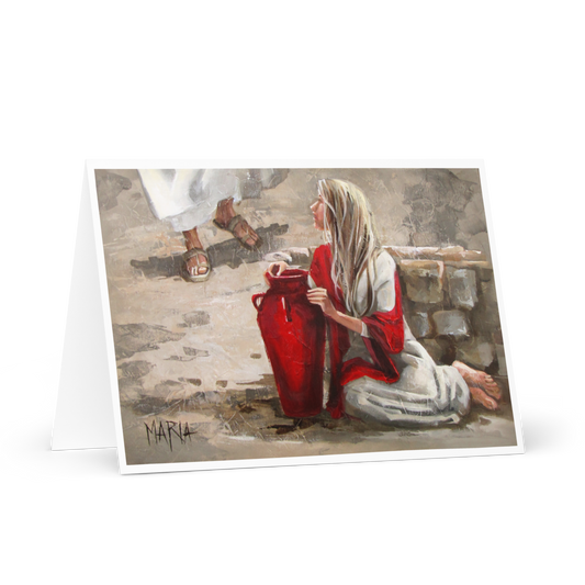 At the well | Greeting Card