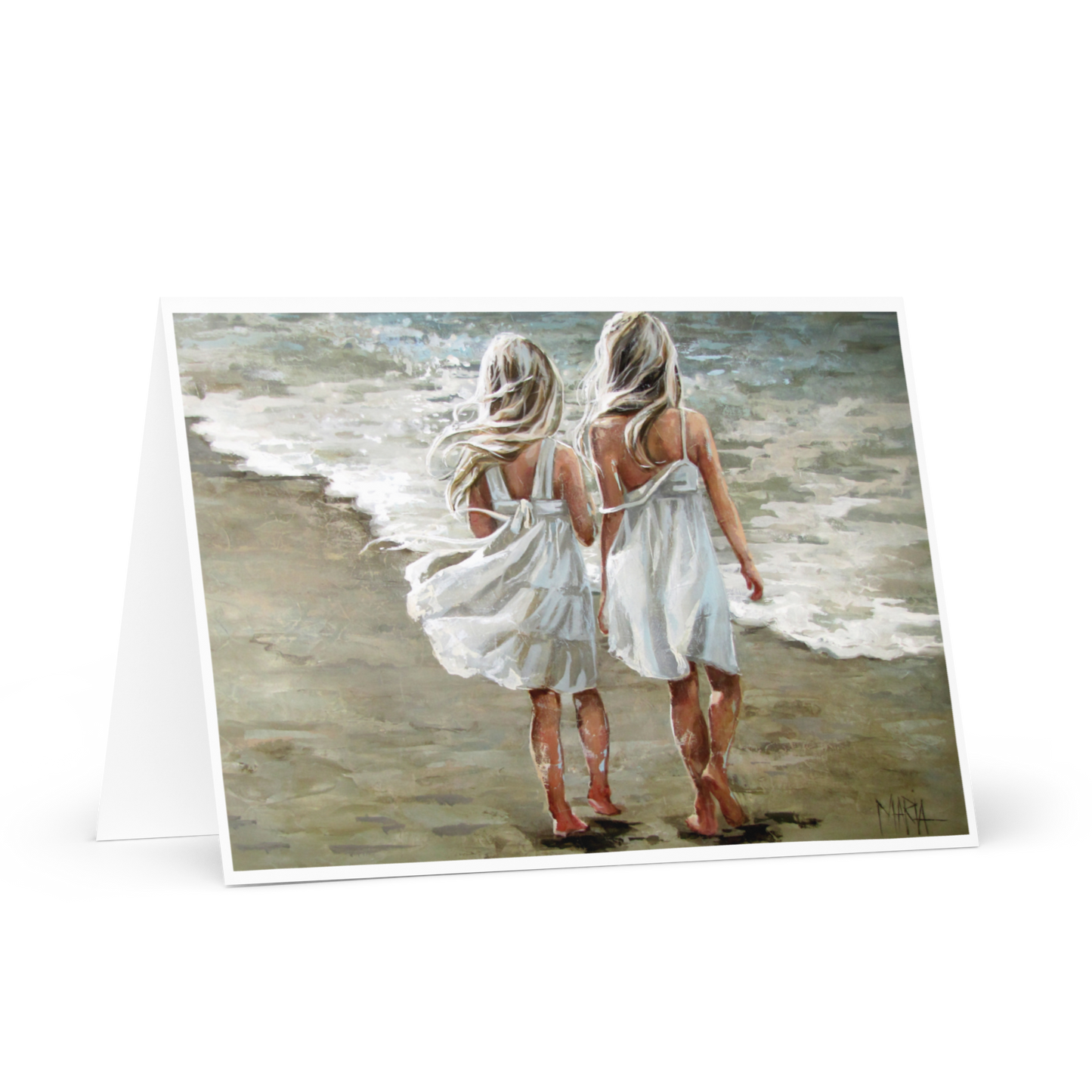 Long walk on the beach | Greeting Card