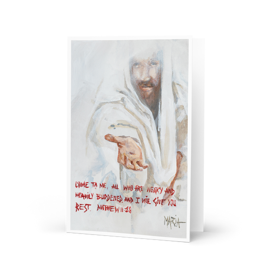 I will give you rest | Greeting Card