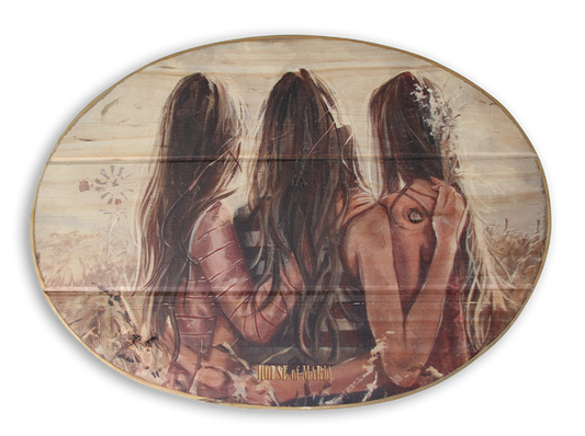 Mother's Love | Oval Wooden Board