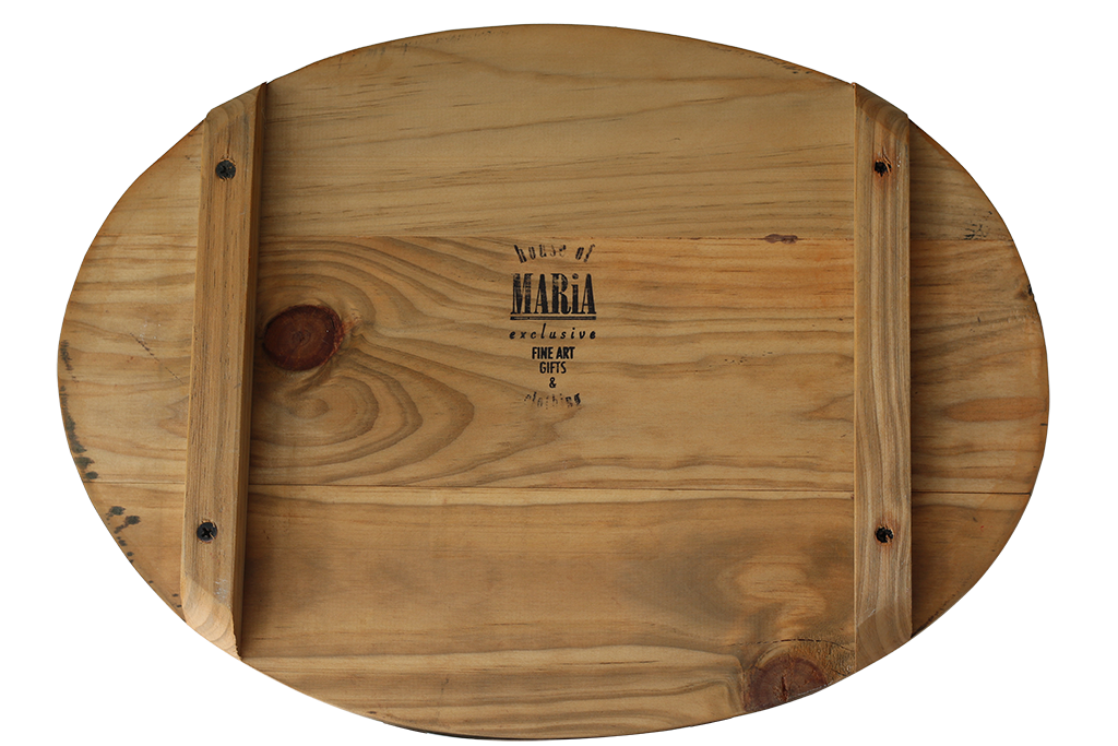 Joy in the field | Oval Wooden Board